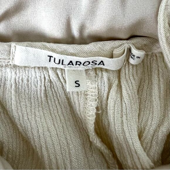 Revolve Tularosa Cream Off-White Lace Cutout Top - Picture 6 of 6